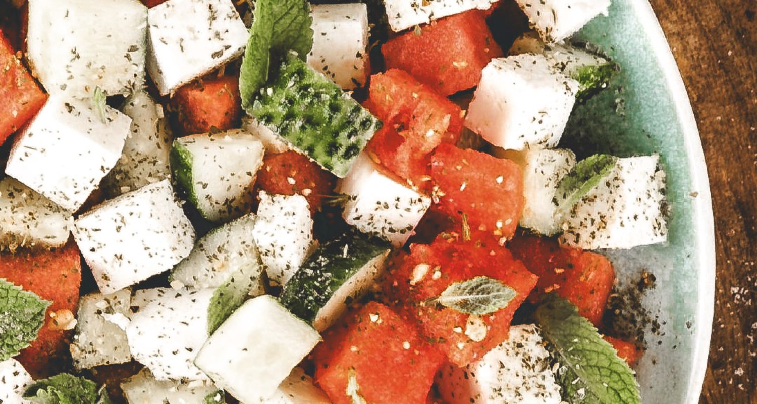 Watermeloen salade